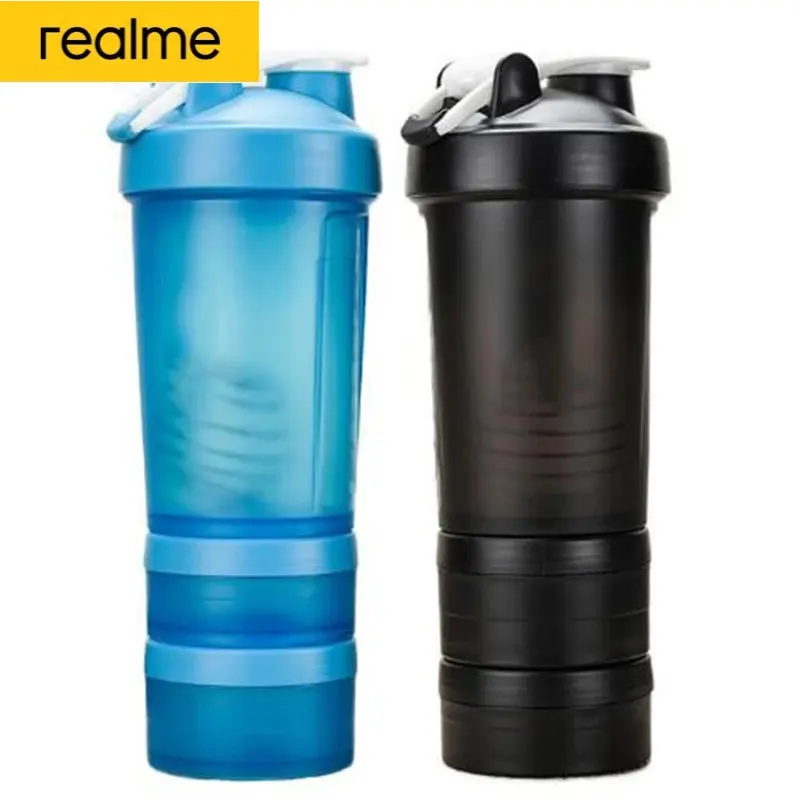 

Пластиковый шейкер realme 650 мл, шейкер со шкалой, шейкер для спорта, шейкер