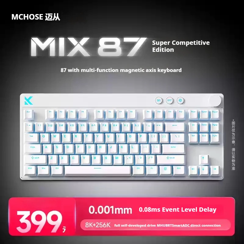 NEW MCHOSE Mix 87 Magnetic Axis Mechanical Keyboard ARGB