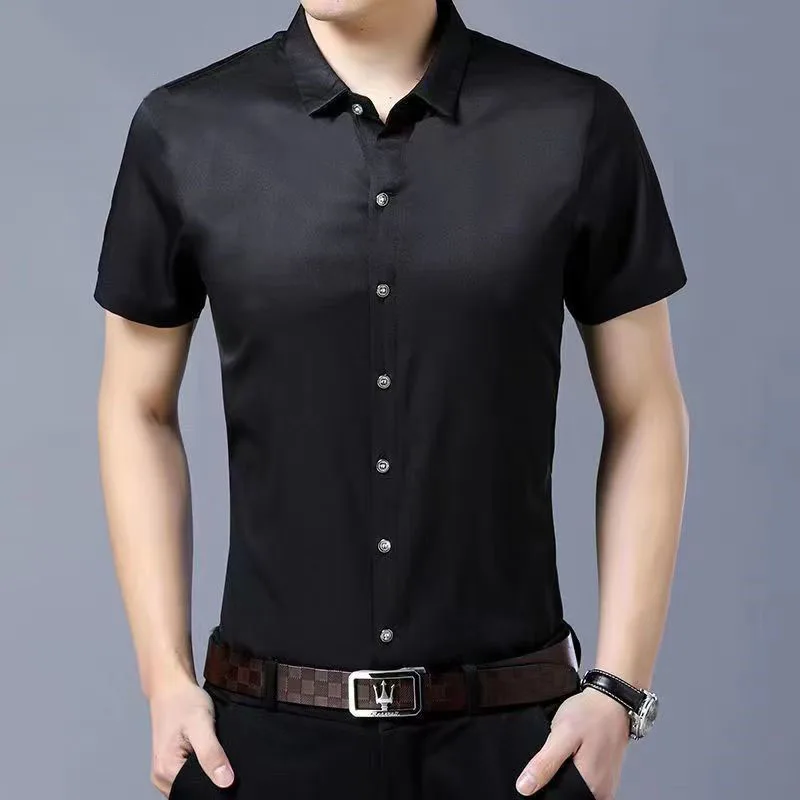 Men's Smart Casual Plaid Long Sleeve Shirt - Stylish Lapel Design