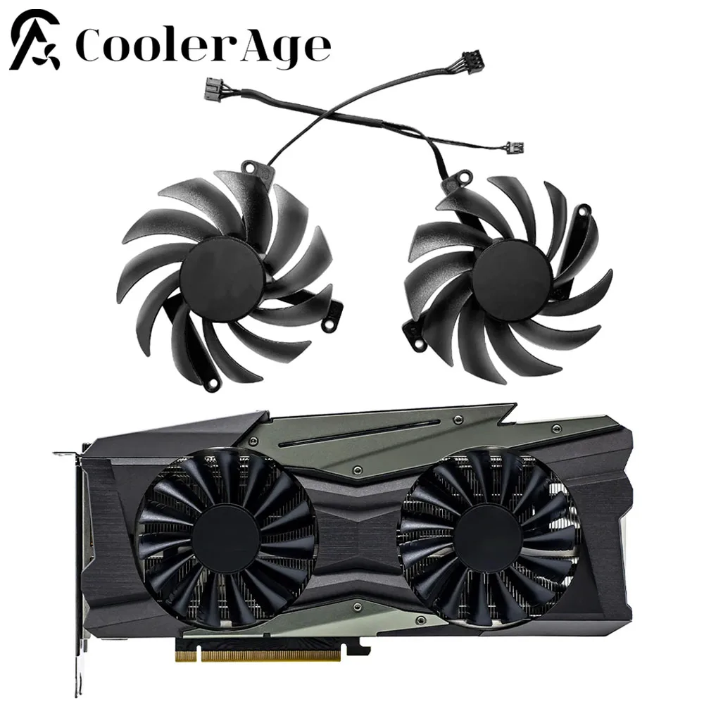 Per Inno3D Rtx 3080 10Gb Twin X2 Oc Ventola Per Scheda Video 85Mm Cf-12915S Rtx3080 Ventola Di Ricambio Per Scheda Grafica Gpu