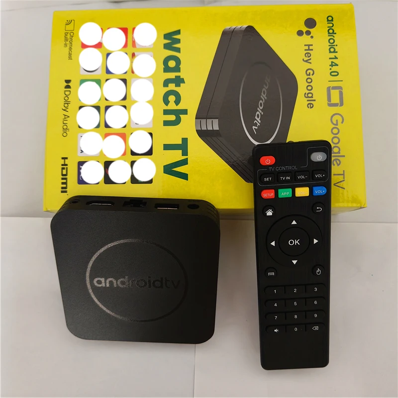 رسيفر ذكي بنظام أندرويد 14للشاشات android tv box