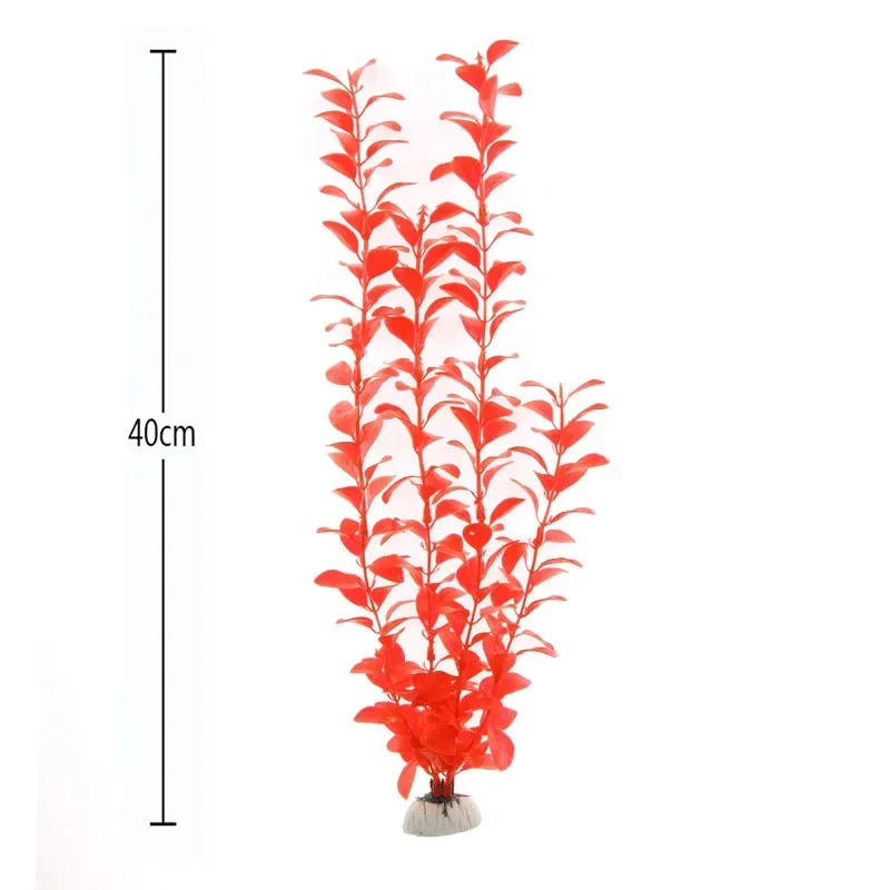 40cm Aquarium Artificial Plastic Plants Decor Aquarium Landscape 1pc Artificial Fish Tank Decorations artificial plants fish tank ornaments fish tank decorations aquarium ornaments artificial aquarium plants mini landscape ornaments