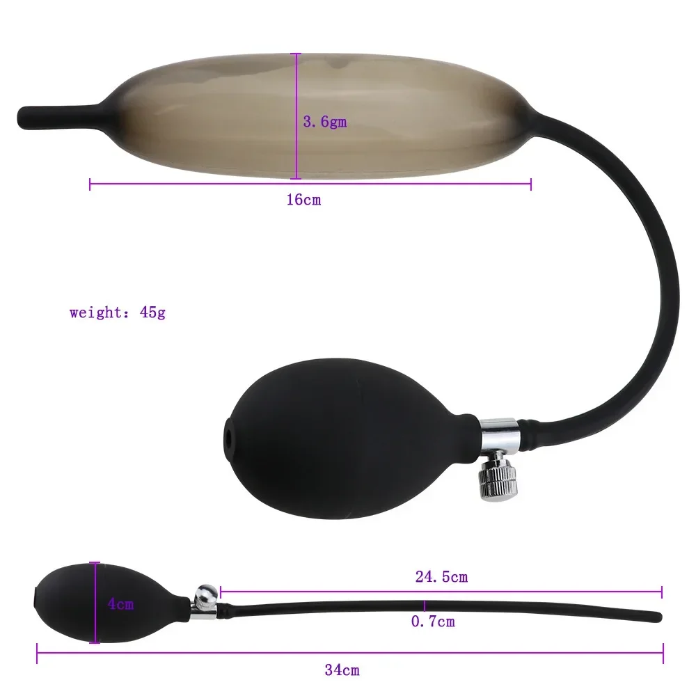 Urethral Dilator Silicone Urethral Dilator Urethral Catheter Penis Plug Pump Anal Dilatator Sounds NO Vibrator Sex Toys for Men Male Penis Insert Device Sounding