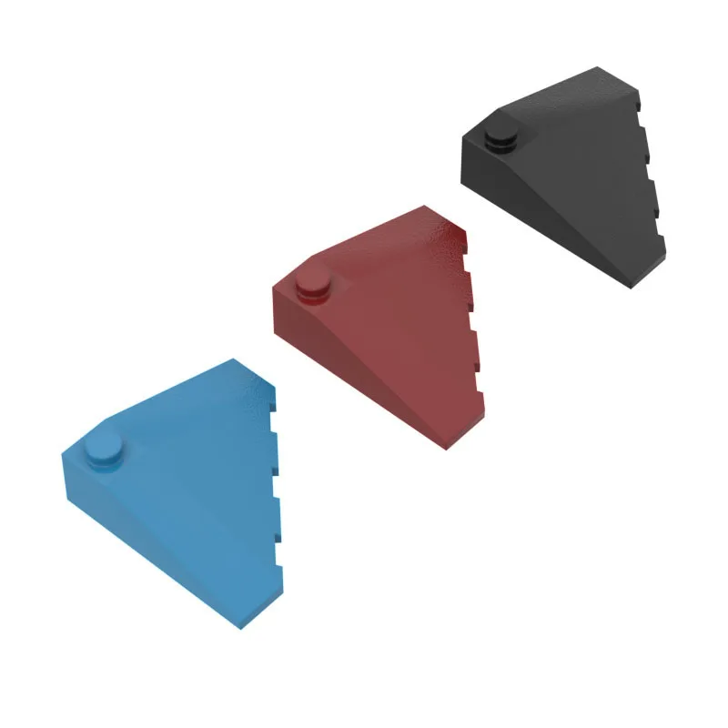 10 Pz Moc Parts 43708 Wedge Sloped 18 ° 4 X4 Angolo Compatibile Mattoni Fai Da Te Assmble Building Blocks Particella Bambino Puzzle Giocattolo Regalo