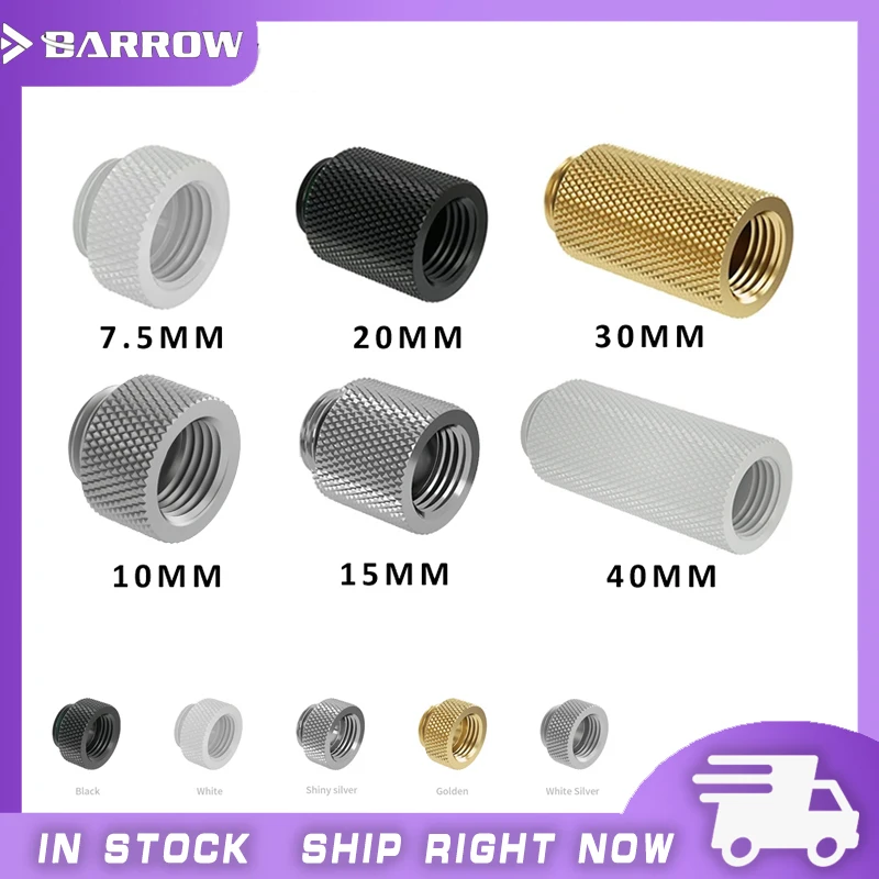Extender Fitting Angled Adapter Fitting Water Cooling Fitting 7.5 10 15 20 30 40 mm Length
