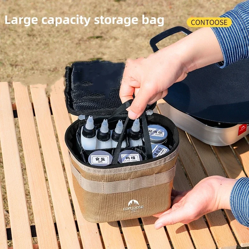 

Seasoning Jar Camping Seasoning Bottle Set Storage Container Condiment Jars Organizer Camping Supplies for Picnic BBQ