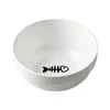 Ceramic Bowl for Kittens and Puppies - 500ML Pet Water Feeder & Cat Food Dispenser Dish Feeding Accessories Pet Feeding Bowl 6