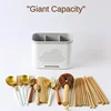 Kitchen Double Layer Drain Chopsticks Cage Multifunction Cutlery Hollow Drainer Storage Rack Knife Holder Tableware Organizer 5