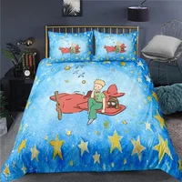 Anime Little Prince Le Petit Prince Bedding Set Boys Girls Twin Queen Size Duvet Cover Pillowcase Bed Kids Adult 2