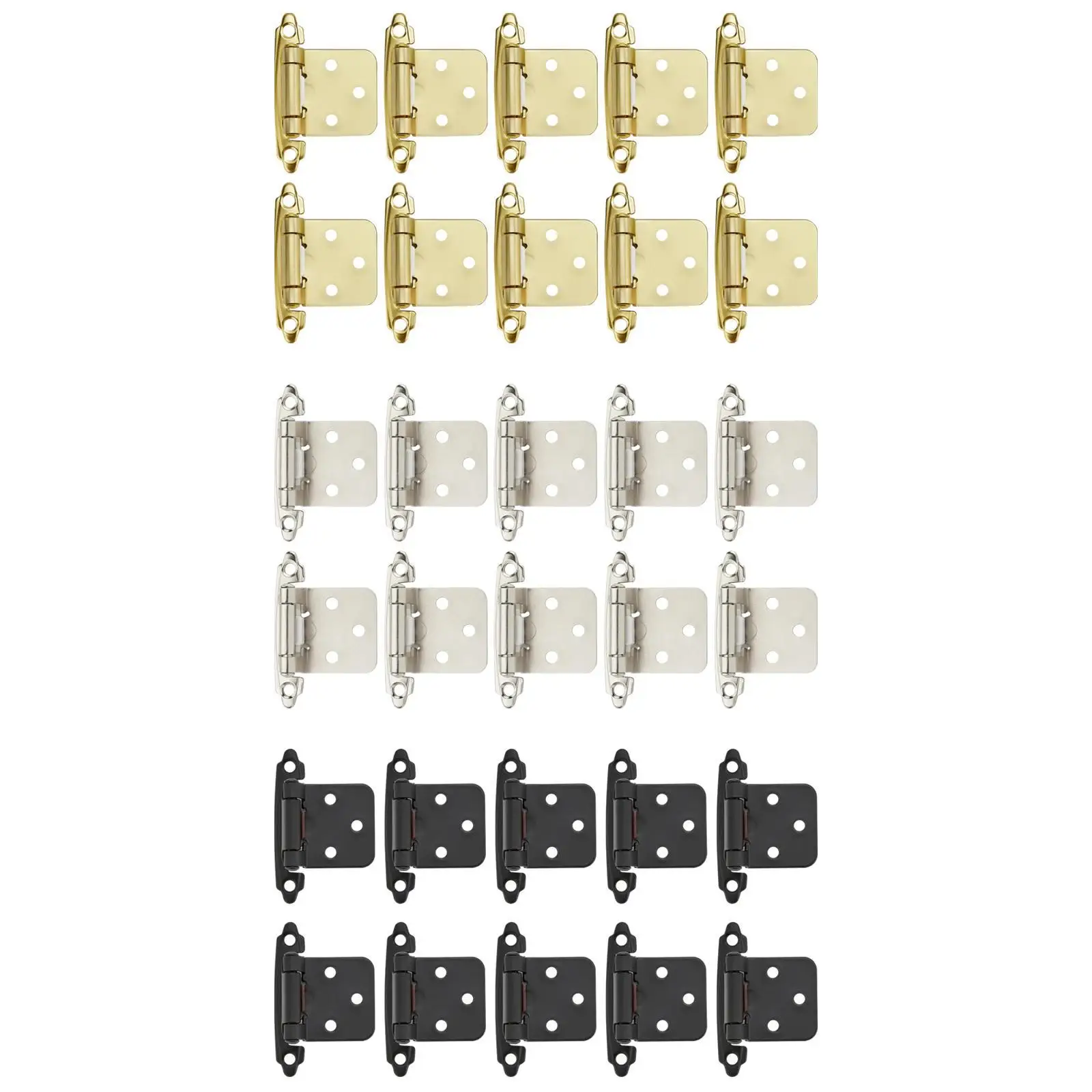 10x 1/2inch Cabinet Door Hinges Easy Installation Heavy Duty Door Hardware 10x 1/2inch Cabinet Door Hinges Easy Installation Heavy Duty Door Hardware