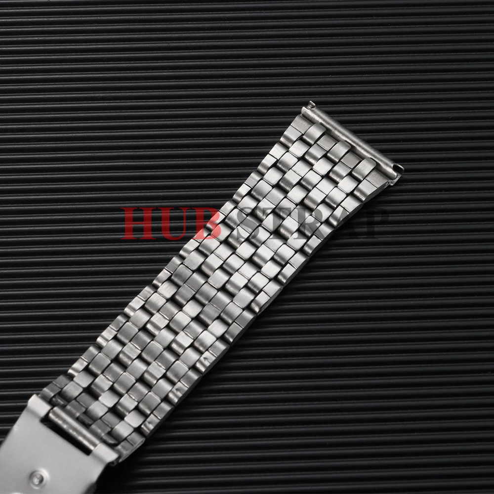 Stainless Steel Universal Watch Band with Folding Safety Buckle Bracelet Strap