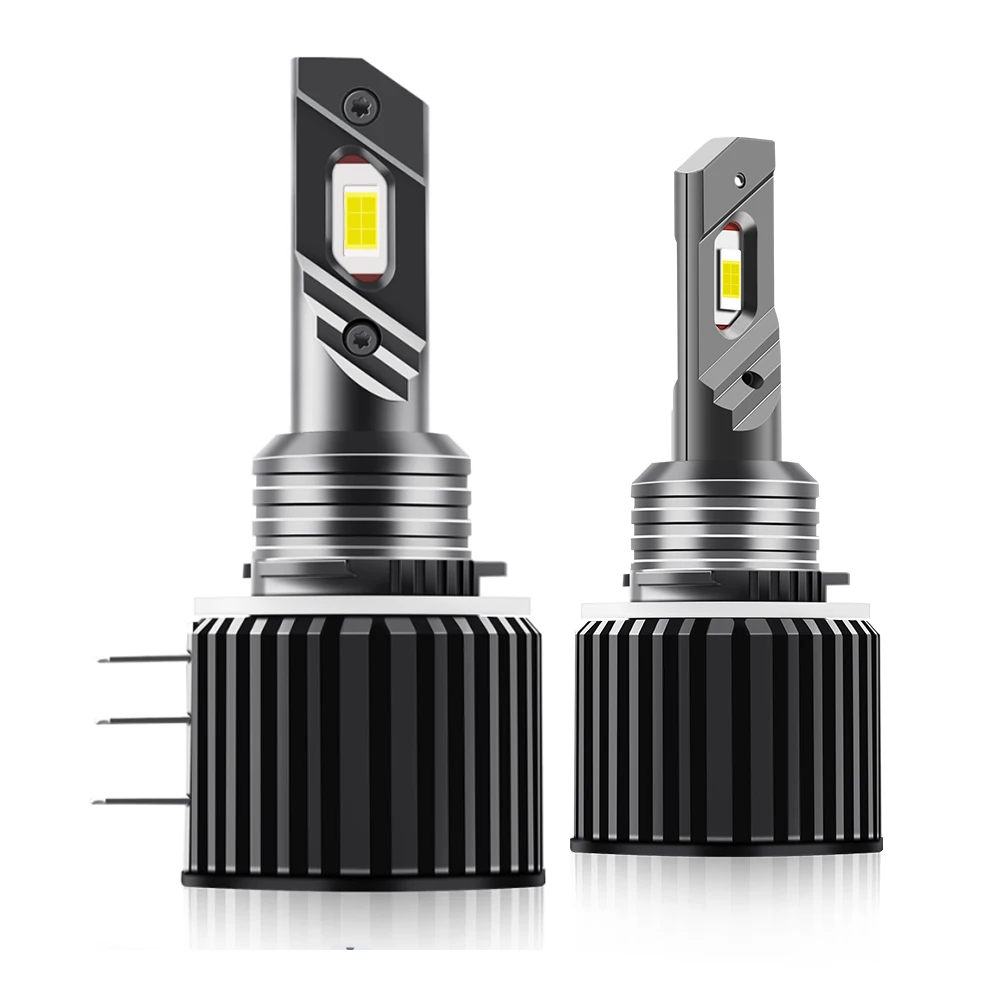 

2Pcs New H15 LED Bulb Canbus CSP Car Headlight High Beam Day Driving Running Light 12V 6000K White Auto Lamp for VW Audi BMW