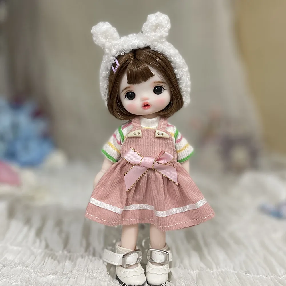 

Cute 16cm BJD Doll with Clothes and Shoes 1/12 DIY Movable Joints Fashion Princess Figure Girl Boy surprise Gift Toys