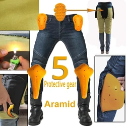 Motorcycle Pants Men Moto Jeans knee Aramid Protective Gear Riding Touring Motorbike Motocross Pants Moto Pants