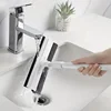 1pc Squeegee Window Cleaner 2 in 1 Retractable Pole Cleaning Window Brush Glass Squeegee Cleaning Tool for Car Shower Glass Door 2