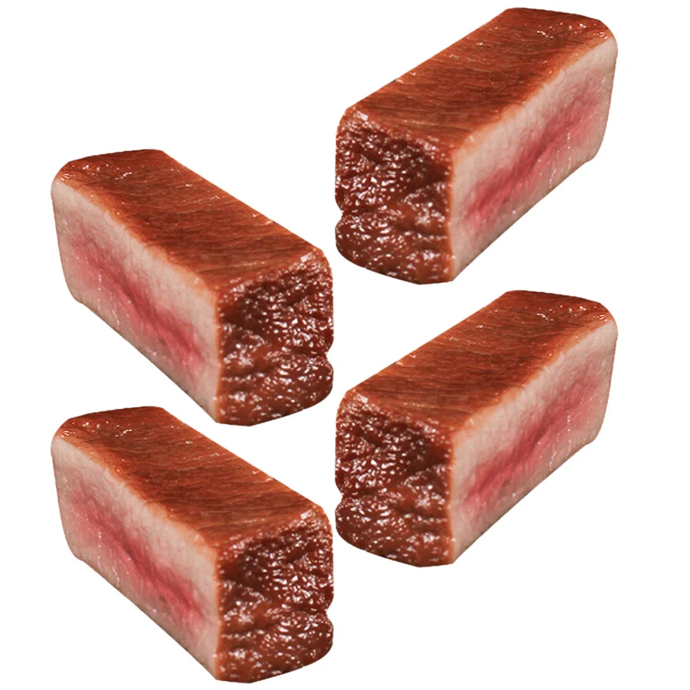 

Модель мяса жареной говядины, имитация стейка, украшение на день рождения для девочек, поддельные украшения