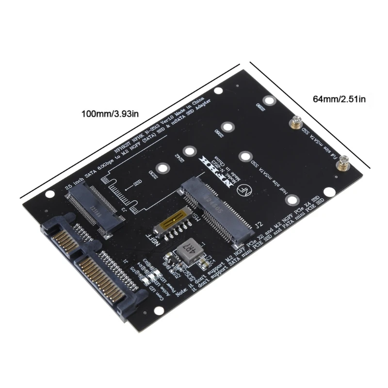 M.2 SSD-USB 어댑터 용 MSATA 어댑터 카드 25UB 용 M.2 2230 2242 2260 2280 용 2-in-1 변환기 리더 카드 지원