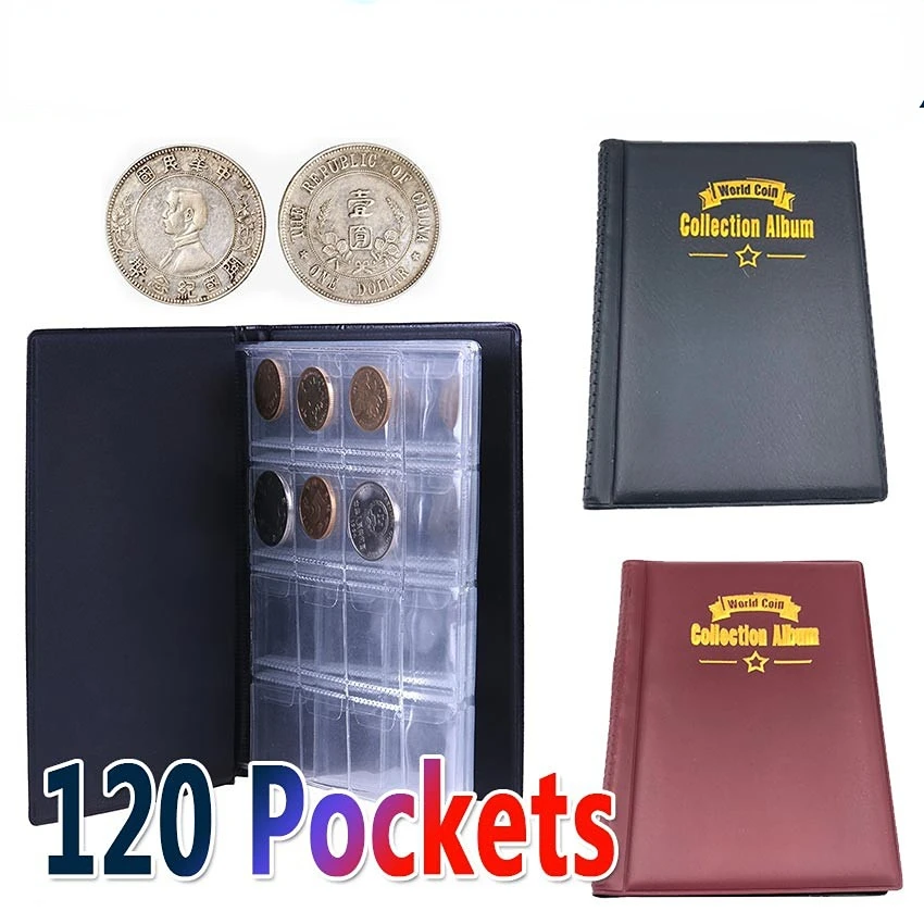 【Fast Delivery】120 Pieces Coins Storage Book Coin Collection Album Book