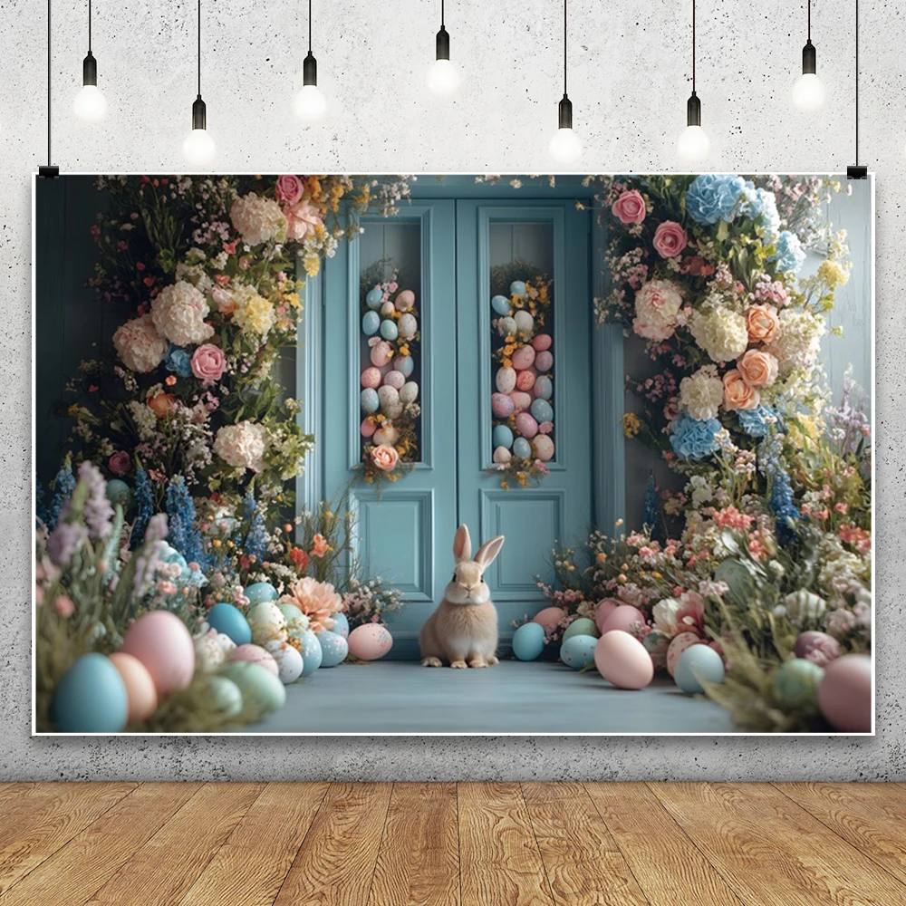 Frühlings-Oster-Hintergrund Für Fotos – 1,8x2,7 M Vinyl Mit Eiern, Blumen & Gras, Ideal Für Babyparty & Studio