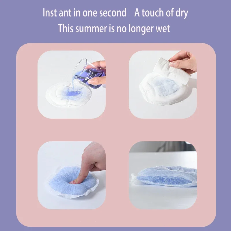 Three-Layer Fiber Ultra-Fine Waterproof Breathable Breast Pad Anti-Overflow Maternity Care Pad Baby Feeding 4