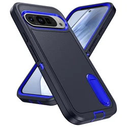 Ultimate Rugged Full Body Shockproof Case with Kickstand - Heavy Duty, Anti-Scratch Protection for Google Pixel 9 Pro (Blue sapphire blue)