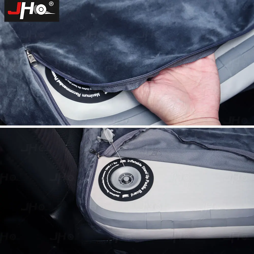 JHO Truck Inflatable Mattress Air Bed With Two Air Pillows Fit For Gen3 F150 Raptor Travel Camping Accessories