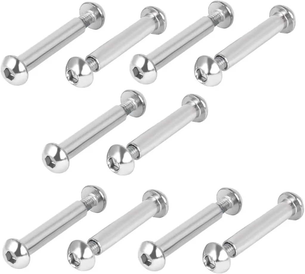 

Keszoox 8mmx42mm Hex Socket Cap Head Screw Bolt Sleeve Barrel Connector Nut 10pcs