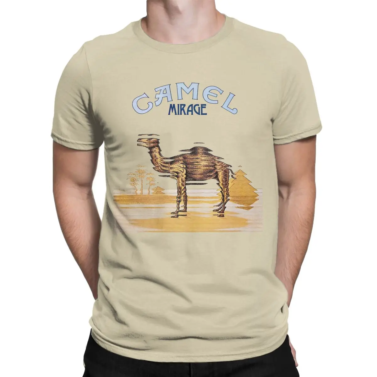 Camels Band T Shirts for Men Cotton Funny T-Shirts O Neck Tees Short Sleeve Clothing Plus Size