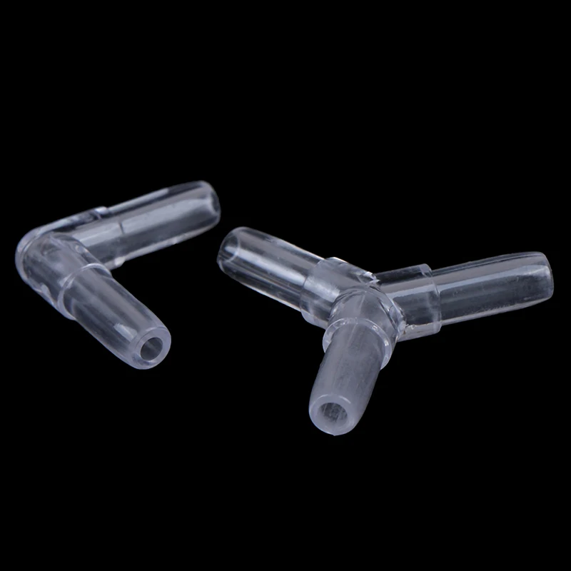 Aquarium Airline Tubing Connectors Fish Tank Transparent Air Tube Adapters 4CM Inner Diameter Air Line Hose 10Pcs/Lot aquarium accessories aquarium tubing connectors