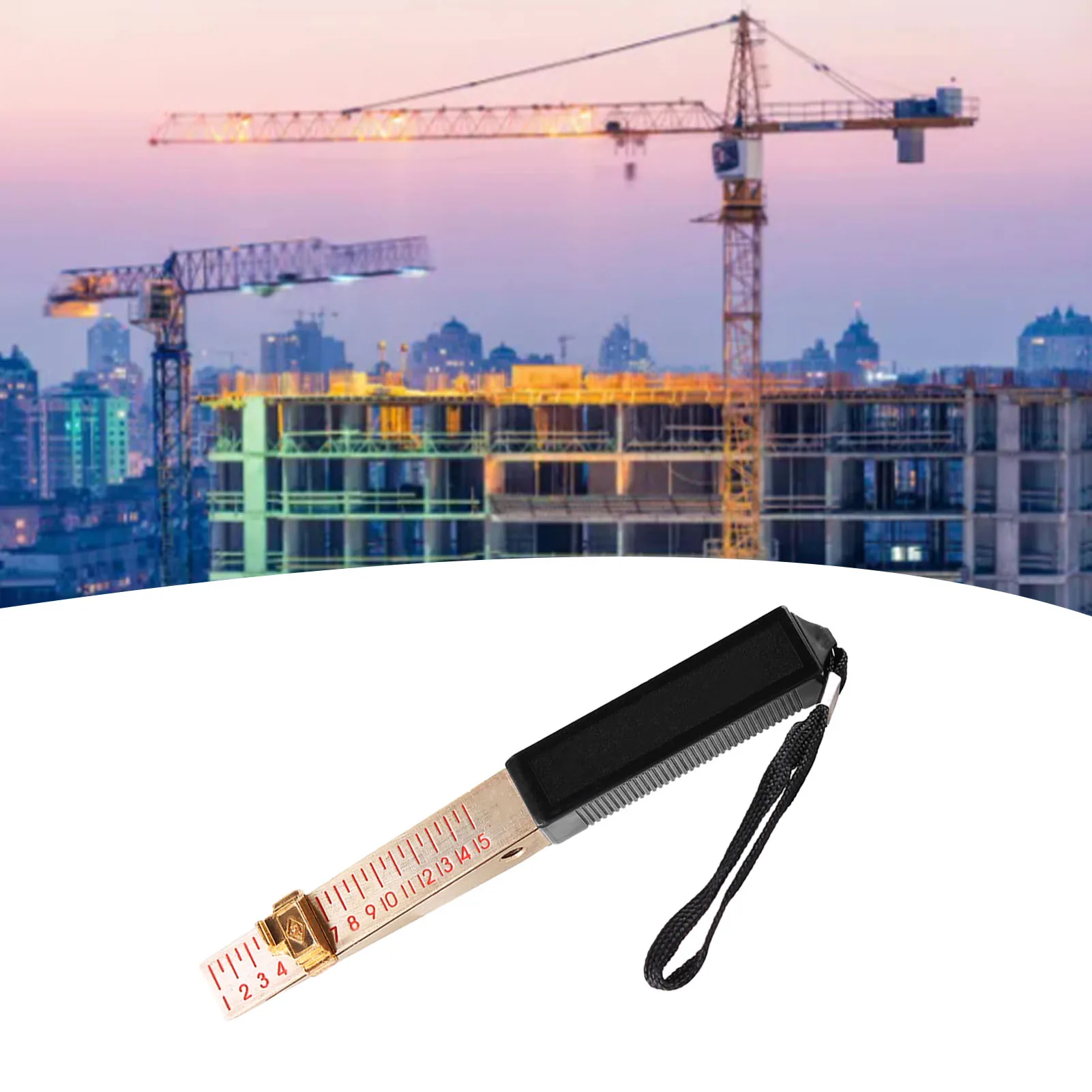 Feeler Gauge Vernier Wedge shaped 1-15mm House Engineering Inspection Flatness Measuring Tool
