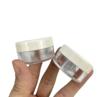 2g mini loose powder dispenser box makeup puff box with sieve travel compact portable not easy to leak powder 1