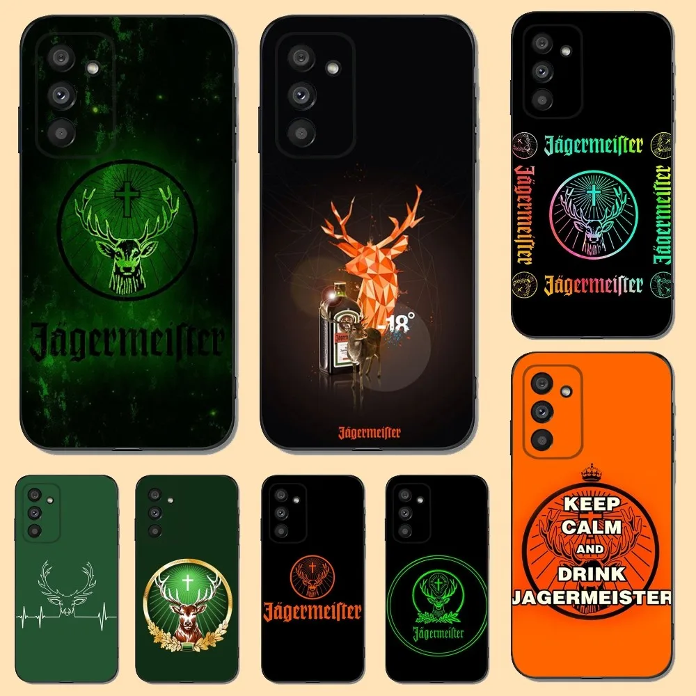 Custodia Per Telefono Liquor J-Jagermeister Per Samsung S23,22,21Fe 20,10Lite 9,8,5Plus 6,7Edge Note20,20 Silicone Ultra Nero