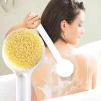 1pc Long Handle Body Exfoliating Scrubber Bath Brush Back Massage Showers Brushes SPA Foam Cleansing Brush Bath Accessories 2