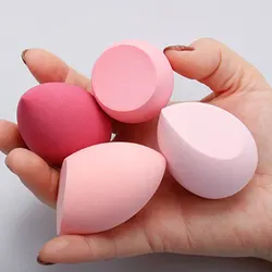 4-Pack Fashion Makeup Blender Sponges - Beauty Tools Set (Pink)