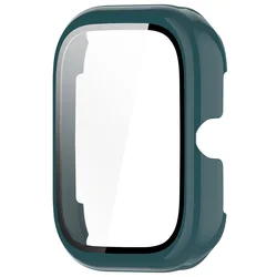 Enhanced PC Watch Case with Tempered Glass - Dustproof, Anti - Fall, Full Coverage Frame (Green)
