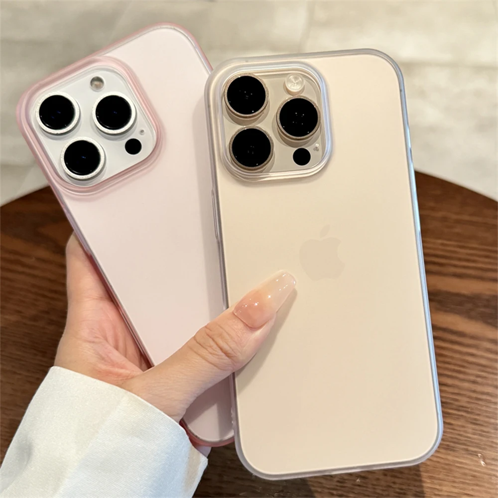 Soft Matte Candy Transparent Phone Case For iPhone 16 15 14 Pro Max Plus 13 12 11 XR XS XsMax 8 Shockproof Silicone Bumper Cover 6 Soft Matte Candy Transparent Phone Case For iPhone 16 15 14 Pro Max Plus 13 12 11 XR XS XsMax 8 Shockproof Silicone Bumper Cover 6