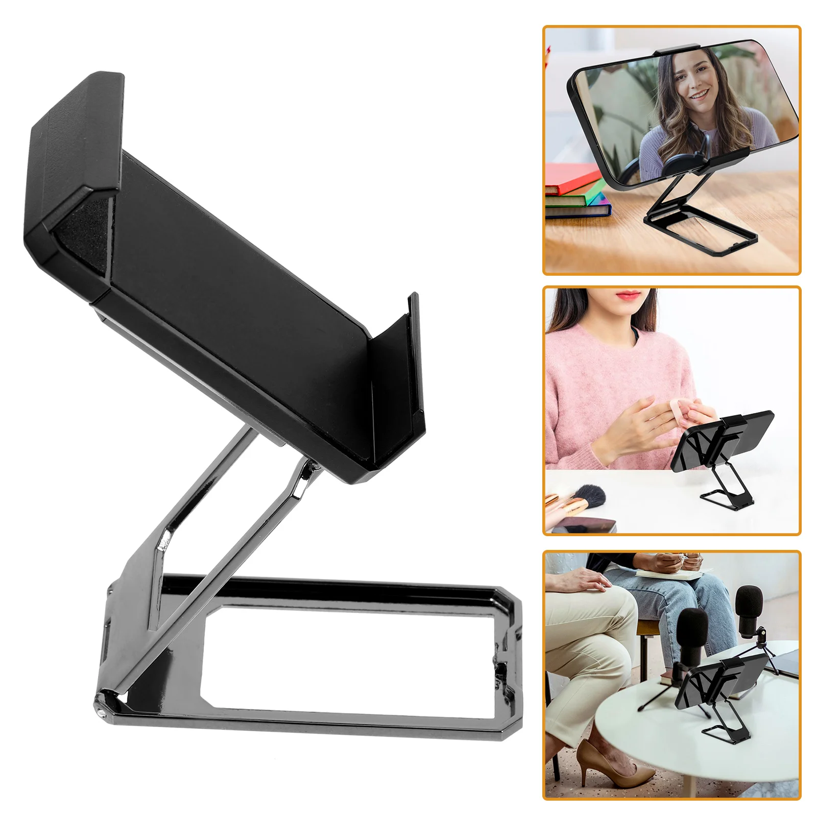 

Mobile Phone Holder Stand Mount Cellphone Office Adjustable Tabletop Rack Telephone Folding Bracket