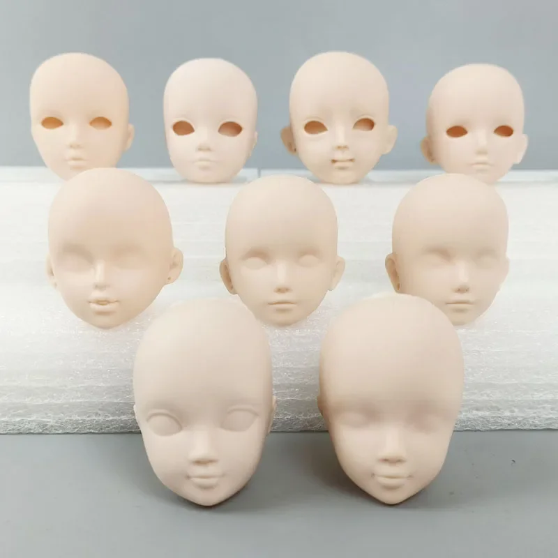 Doll Accessories Multi-style Soft Plastic Practice Makeup DIY Doll Head For 11.5" Heads For 1/6 BJD Doll's Practicing Head plush doll accessories doll accessories