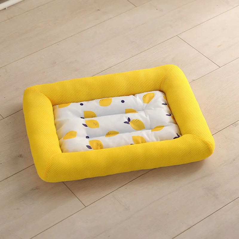 thumbnail image 1 of Alfombra refrescante SL para perros, almohadilla de hielo para dormir, esteras redondas para perros, gatos, caseta para mascotas, cama transpirable de seda fría para perros, novedad de 2022, 1 of 5