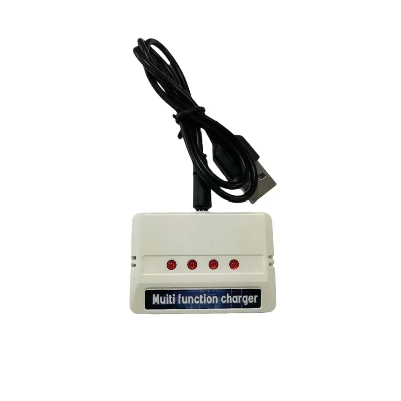 Chargeur USB JST 1 à 4 pour batterie drone 3.7V Lithium avec indicateur LED