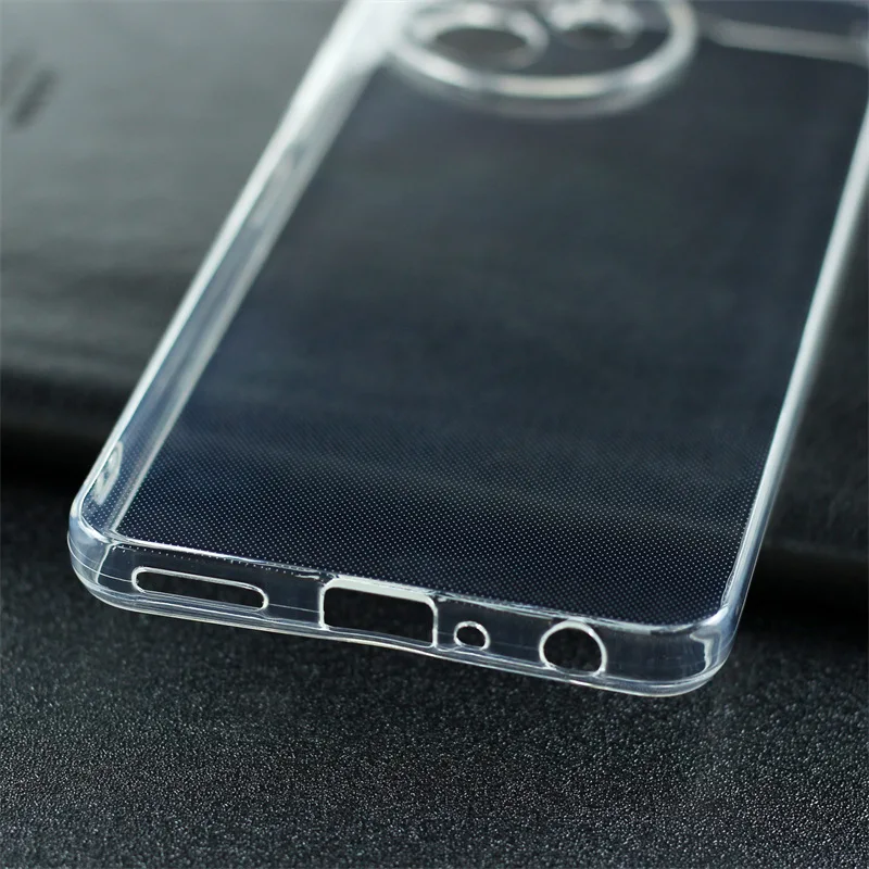 Black Silicone TPU Phone Case - Transparent Protective Shell