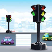 

Mini Traffic Signs Road Light Block with Sound LED Children Safety Education Kids Puzzle Traffic Light Toys Boys Girls Gifts