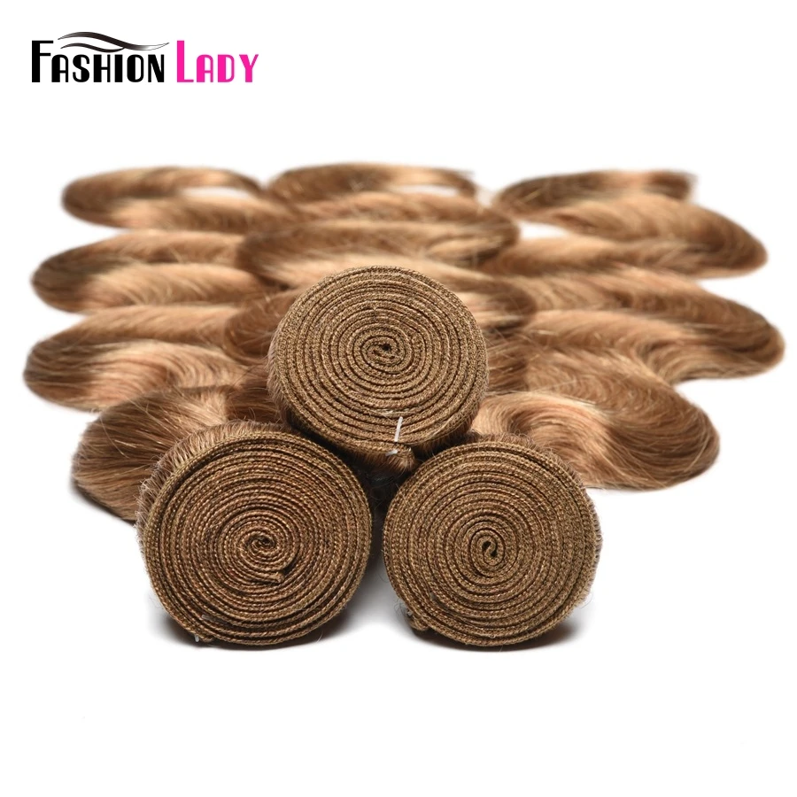 Human Hair Bundles Honey Blonde Brazilian Body Wave 27# Blonde 99J One Piece Remy Extensions