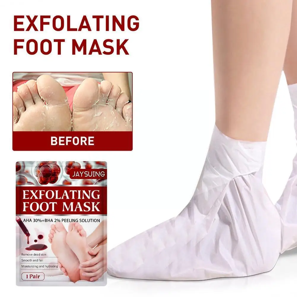 

1Pair Exfoliating Foot Mask Film Exfoliation Scrub Calluses Feet Remove Moisturizing Skin Care Heel Dead Anti-cracking Tool X2L8