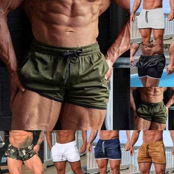 Men's Gym Basketball Shorts Athletic-Workout Active Mesh Short With Pockets Breathable Boxershorts Elastic Man Quick Dry Panti