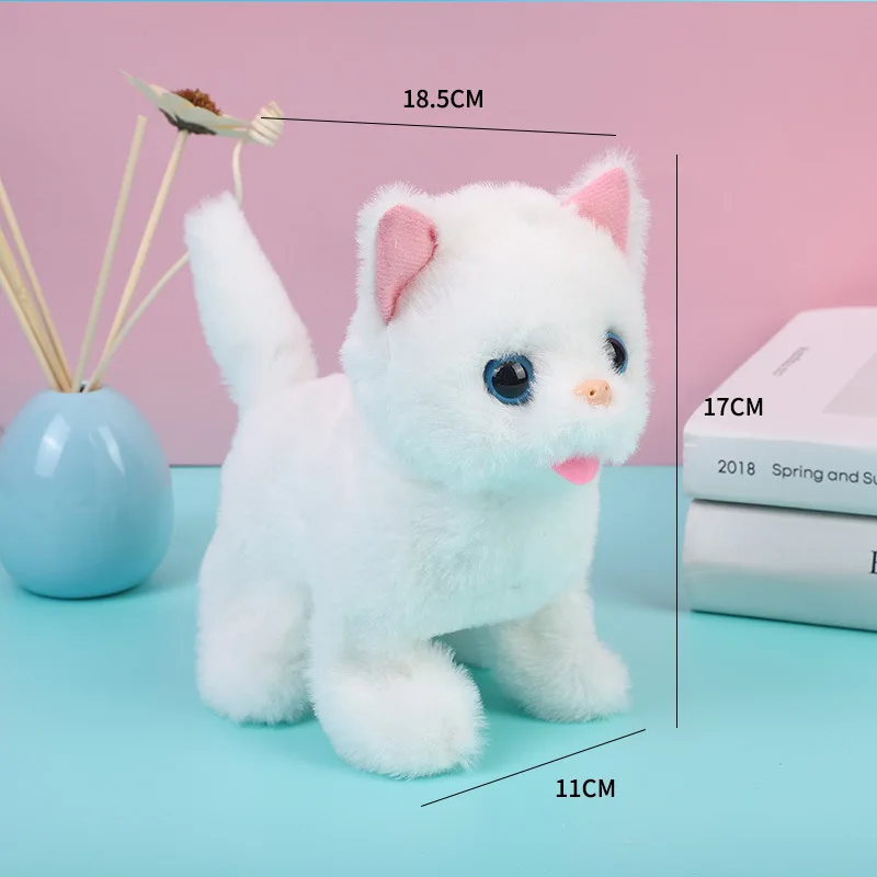 Interactive Walking & Barking Electric Plush Cat 5