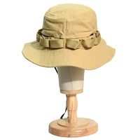 Breathable Cotton Bucket Hat Outdoor Men Women Casual Boonie Hats Fishing Hat Fashion Safari Summer Cap Hiking Sun Caps 6