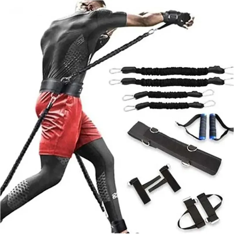 25LBS Boxing Rally Band Bounce Strength Trainer Waist and Abdominal Core Exercise Basketball Jumping Agility Rope Trainer