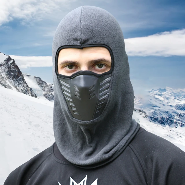 Pasamontañas de esquí a prueba de viento a prueba de polvo cubierta térmica  para la cara en invierno Labymos Gorro de ciclismo