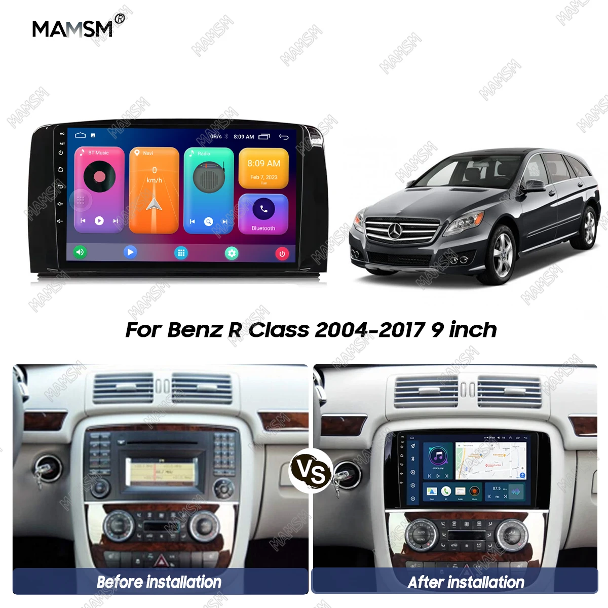 MAMSM ڵ  ٸ  ĵ ڽ,  R Ŭ W251 R280 R300 R320 R350 R500, ȵ̵   г ٸ